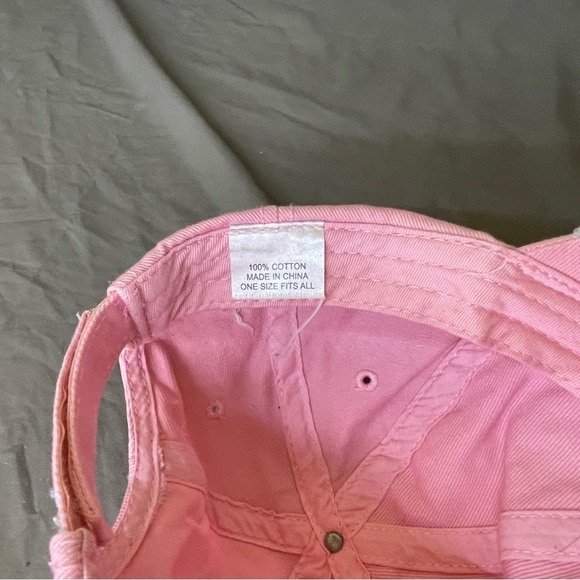 Southern Girl Rebel Pink Butterfly Velcro Back Cap - Picture 9 of 9